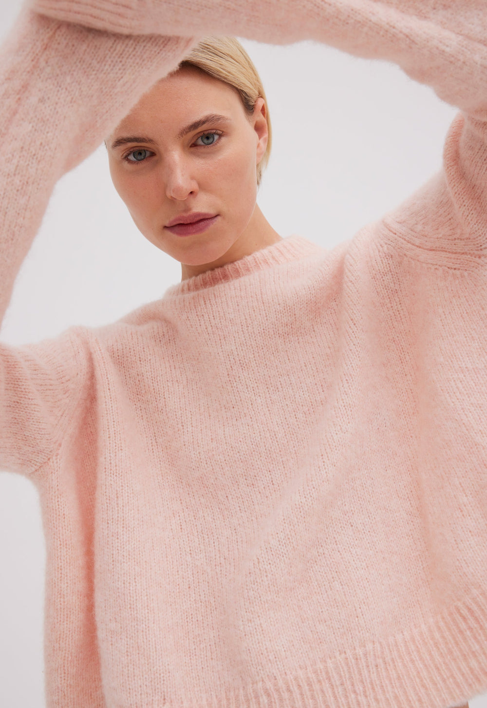 Jac+Jack Sia Wool Sweater - Shell Tint Pink